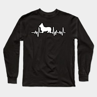 Corgi Heartbeat For Dog Lovers Long Sleeve T-Shirt